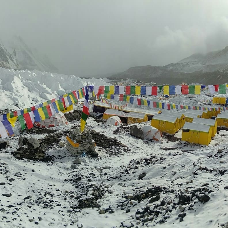 Everest Base Camp in spring season